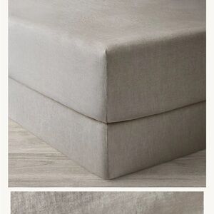 Restoration Hardware Italian vintage washed king box spring cover❤️❤️❤️❤️